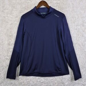 Galway Bay Womens XL Laune Hybrid Midlayer Navy Blue Mock Neck Long Sleeve Golf